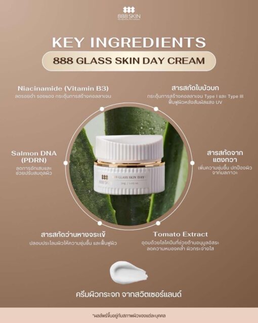 888 Glass Skin Day Cream - Image 3